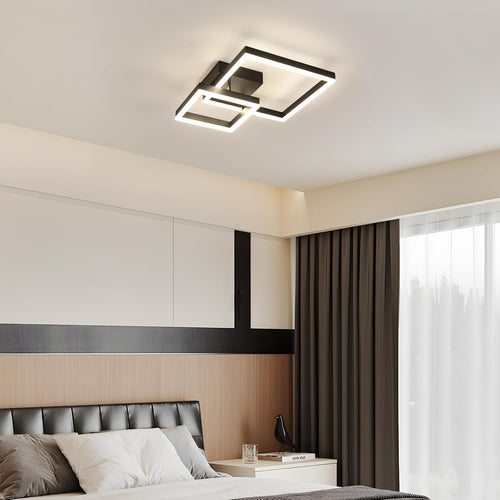 Ceiling Light - Black Acrylic Frame, Natural Light