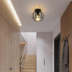 Ceiling Light - Black Metal Frame