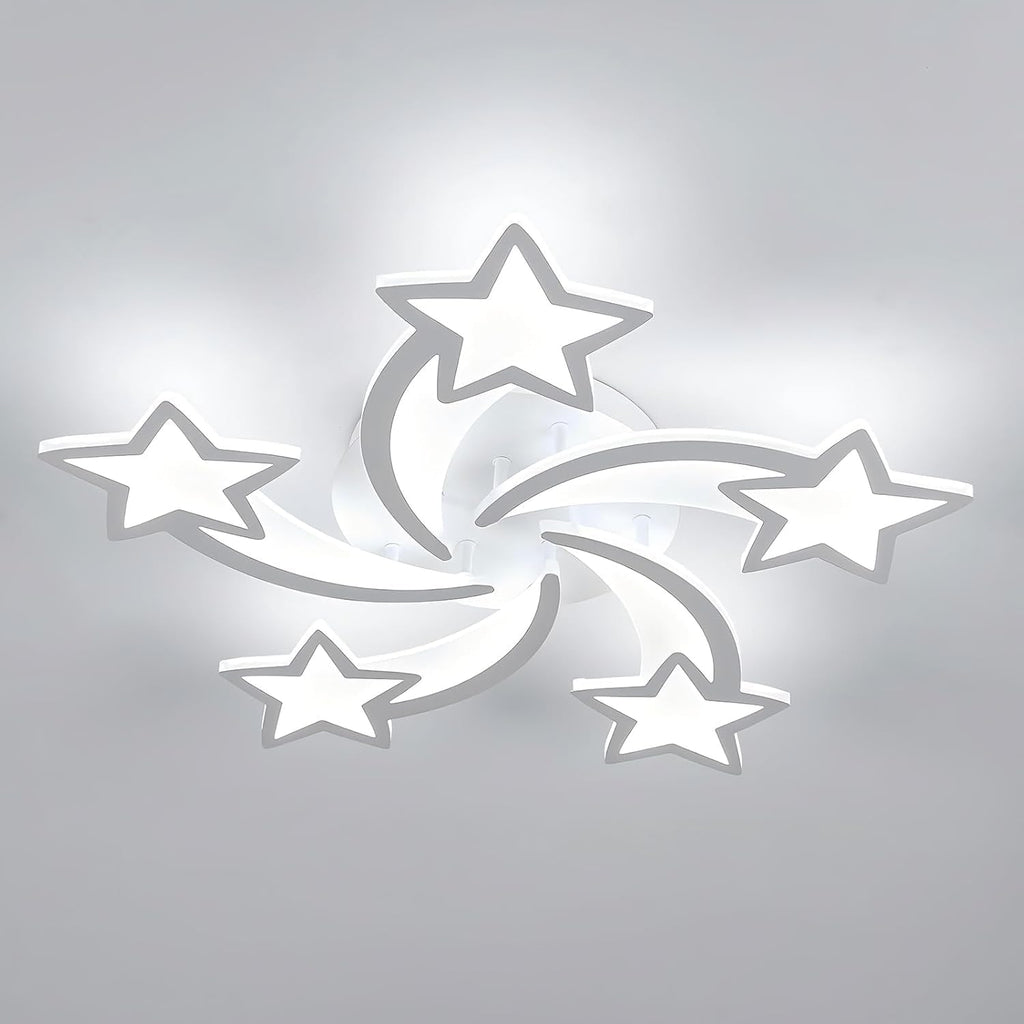 Ceiling Light - White Acrylic Frame, White Light