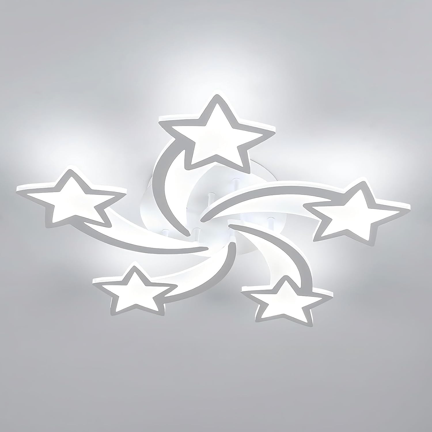Ceiling Light - White Acrylic Frame, White Light
