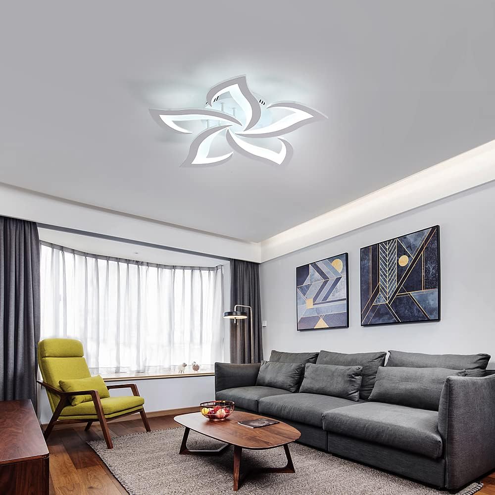 Comely Plafonnier LED Dimmable, Luminaire Plafonnier 40W 4700LM, Télécommande/APP, 3000k-6500k Φ60cm, Lampe de Plafond per Salon Chambre