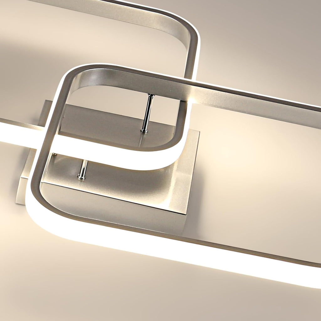 Ceiling Light - Silver Aluminium Frame, Tunable and Dimmable