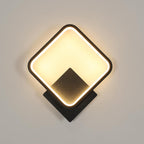 Wall Light - Black Aluminium Frame, Warm Light