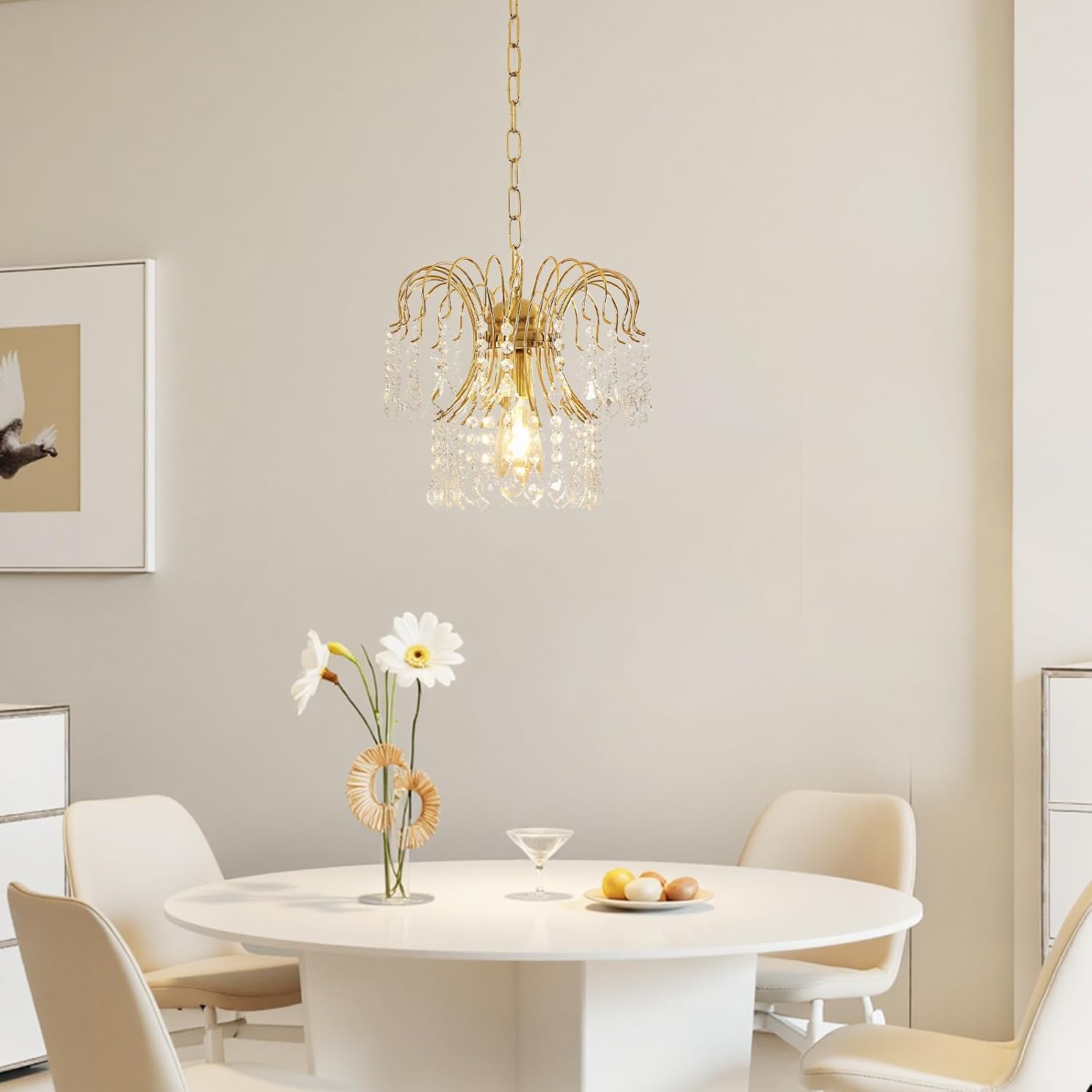 Chandeliers - Gold Metal Frame