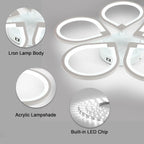 Ceiling Light - White Acrylic Frame, White Light