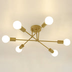 Ceiling Light - Gold Metal Frame