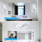 Wall Light - White Aluminium Frame, White Light