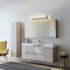 Wall Light - Chrome Aluminium Frame, Natural Light