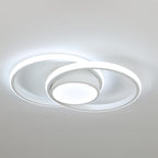 Ceiling Light - White Metal Frame, White Light