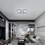 Ceiling Light - Black Acrylic Frame, White Light