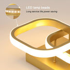 Ceiling Light - Gold Aluminium Frame, Warm Light