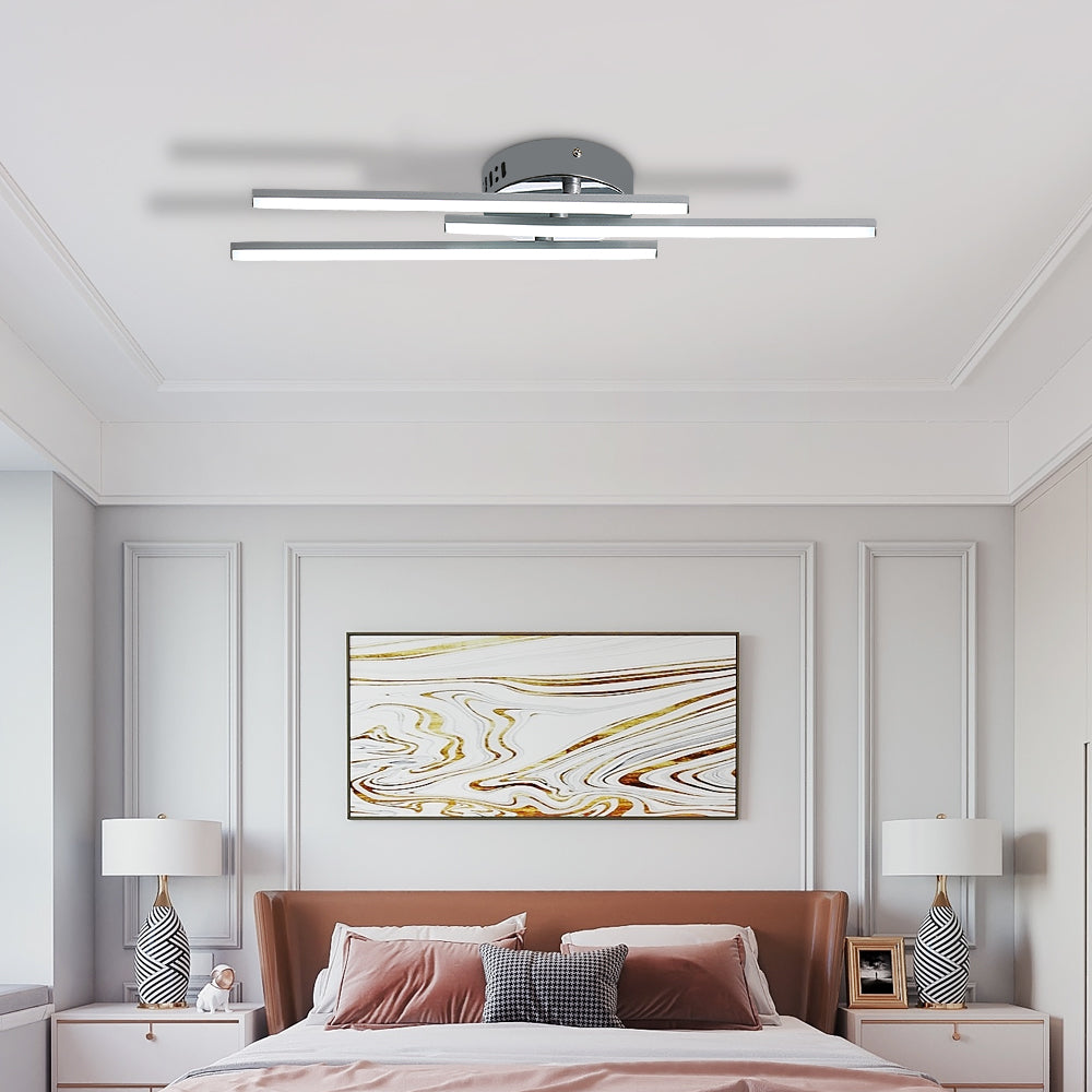 Comely Plafonnier LED, Lampe de Plafond Design Curvé Moderne, 18W 1700LM Luminaire Plafonnier LED pour Salon Chambre Couloir Cuisine Balcon Bureau
