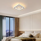 Ceiling Light - White Acrylic Frame, Warm Light