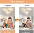 Ceiling Light - White Acrylic Frame, Warm Light