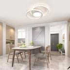 Comely Plafonnier LED, Rond Lampe de plafond 42W, Moderne Luminaire Plafonnier pour Couloir Coucher Salle de Bains Cuisine Salon, Lumière Naturelle 4500K, Longueur 40cm, Blanc