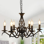 Chandeliers - Black Metal Frame