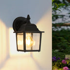 Wall Light - Black Glass Frame