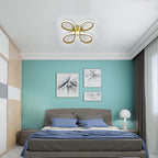 Comely Plafonnier LED Moderne, 30W 3400LM Lampe de Plafond, Luminaire Plafonnier Forme de Fleur pour Couloir, Balcon, Chambre, Salon, Salle à Manger, Lumière Blanche 6500k, 30cm, Doré