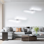 Applique da Parete - Struttura in Alluminio Bianco, Luce Bianca