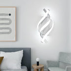 Applique - Telaio in Alluminio Argento, Luce Bianca
