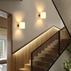 Wall Light - Wood Glass Frame, Tunable