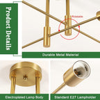Ceiling Light - Gold Metal Frame
