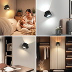 Wall Light - Black Plastic Frame, Tunable and Dimmable