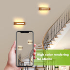 Wall Light - Wood Plastic Frame, Warm Light
