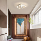 Comely Lot de 2 Plafonniers LED Modernes, 24W 2700LM Petit Plafonnier LED Carré Luminaires Intérieur pour Chambre Salon Allée Couloir Balcon, Lumière Naturelle 4500K, Blanc 24cm