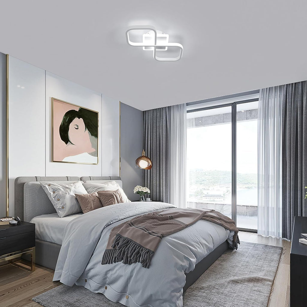 Ceiling Light - White Acrylic Frame, Tunable and Dimmable
