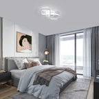 Comely Plafonnier LED Dimmable Moderne 3000K-6500K, 40W 4500LM Lampe de Plafond LED Salon avec Télécommande, Luminaire Plafonnier Design Carré pour Cuisine Couloir Salon Chambre
