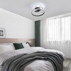 Ceiling Light - Black Aluminium Frame, White Light