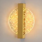 Comely Applique Murale LED 12W, Or Lampe Murale Intérieure Moderne en Aluminium Ronde pour Salon, Chambre, Escalier, Couloir, Blanc Chaud 3000K
