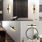 Wall Light - Black Acrylic Frame, Warm Light