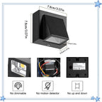 Wall Light - Black Metal Frame, Warm Light