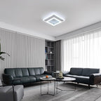 Ceiling Light - White Acrylic Frame, White Light