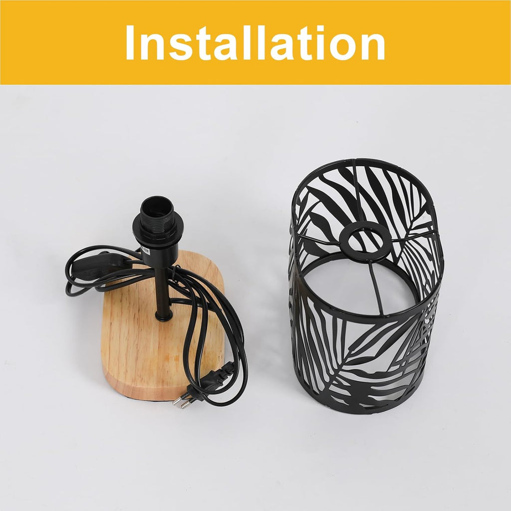 Table Lamps - Black Metal Frame
