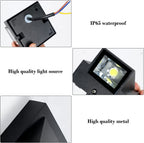 Wall Light - Black Metal Frame, White Light