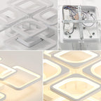 Comely Plafonnier LED Dimmable, 80W 8000LM Luminaire Plafonnier Salon avec Télécommande et Contrôle APP, Blanc Lampe de Plafond pour Salon,Bureau,Salle À Manger, 3000~6500K