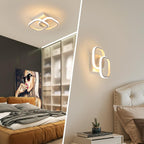 Comely Lot de 2 Plafonniers LED Modernes, 24W 2700LM Petit Plafonnier LED Carré Luminaires Intérieur pour Chambre Salon Allée Couloir Balcon, Lumière Chaude 3000K, Blanc 24cm