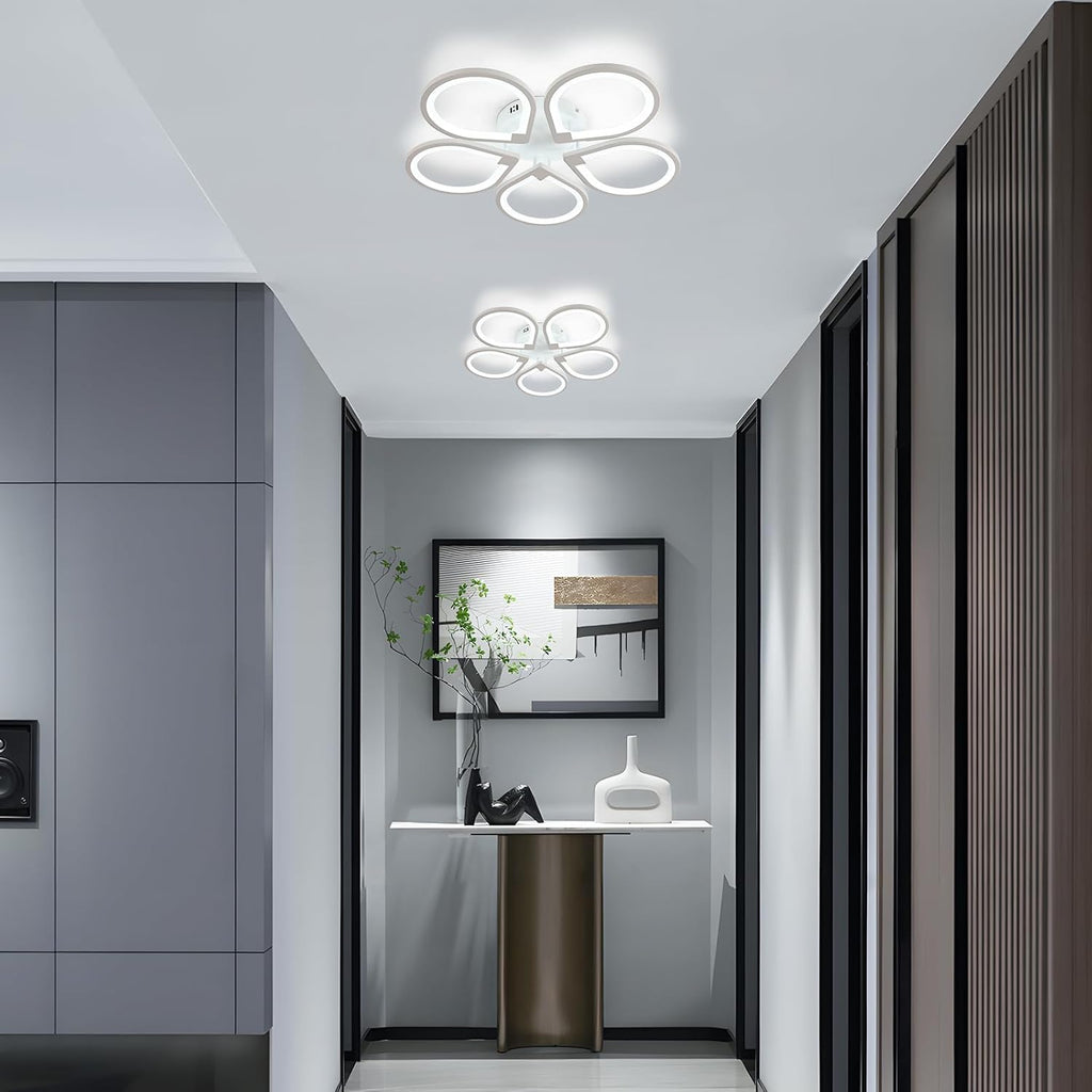Ceiling Light - White Acrylic Frame, White Light