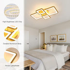 Ceiling Light - Gold Acrylic Frame, Tunable and Dimmable
