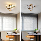 Ceiling Light - Gold Aluminium Frame, Natural Light