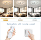 Ceiling Light - Silver Aluminium Frame, Tunable and Dimmable