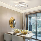 Plafoniera - Struttura in alluminio bianco, luce naturale