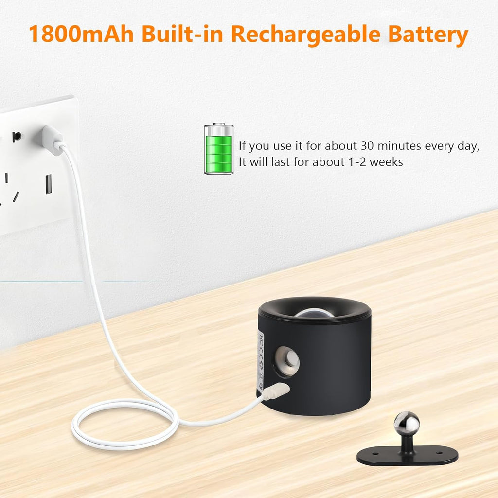 Wall Light - Black Plastic Frame, Tunable and Dimmable