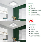 Ceiling Light - White Plastic Frame, White Light