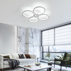 Comely Plafonnier LED Moderne 4 Lampes 57x57x8cm 40W Lumière Blanche 6500K Acrylique Salon Chambre Bureau Couloir Cuisine Éclairage
