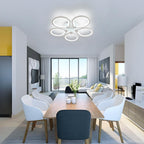 Ceiling Light - White Acrylic Frame, White Light