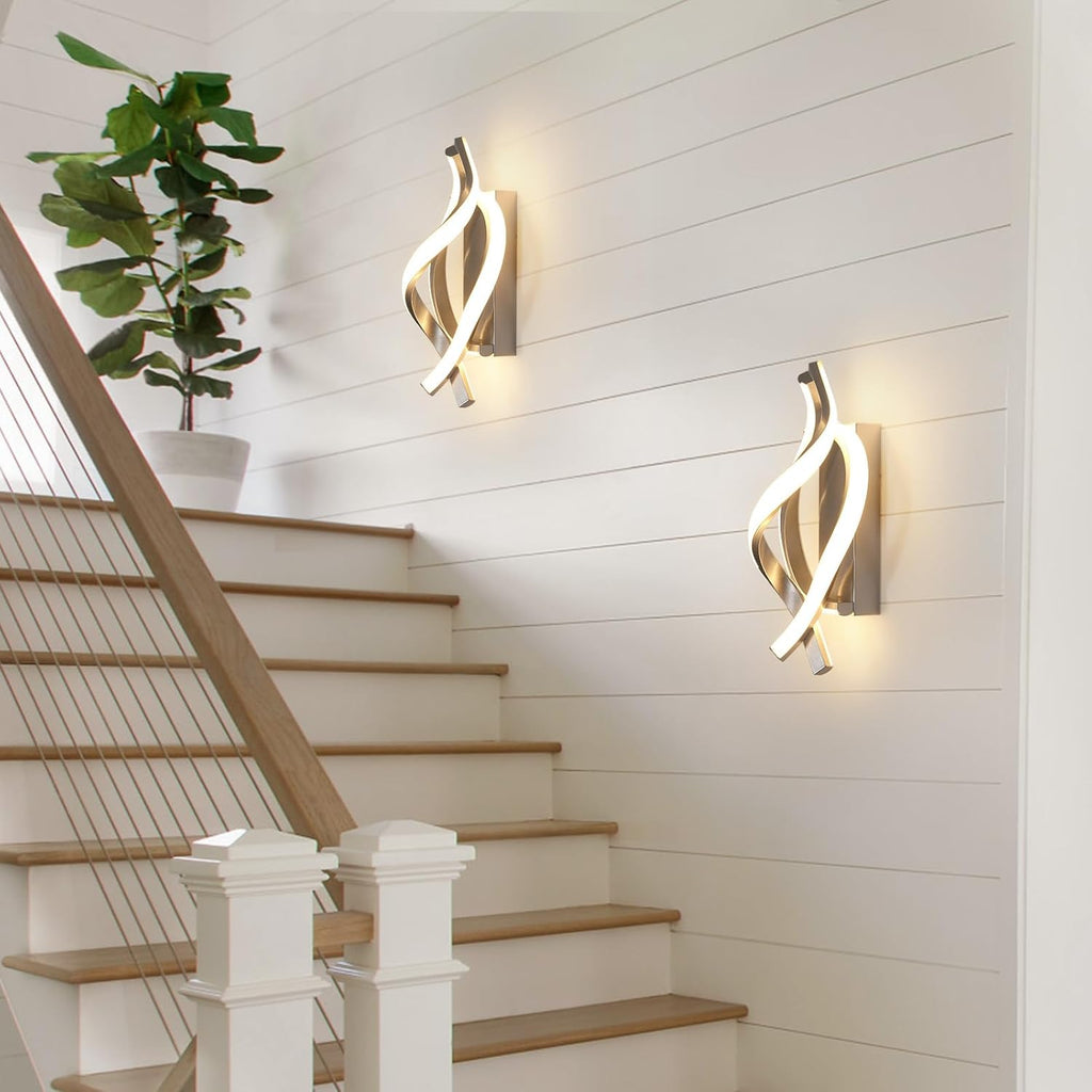 Applique - Telaio in Alluminio Bianco, Luce Naturale